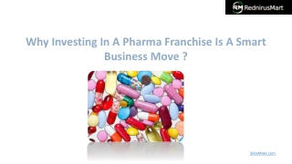 why investing in a pharma franchise is a smart