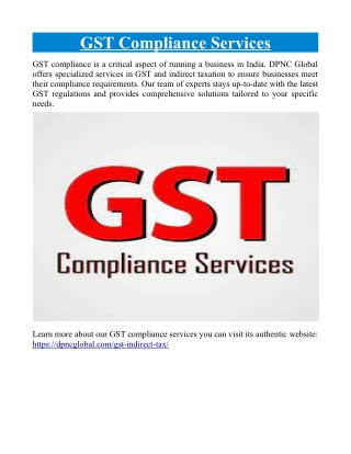 gst compliance services