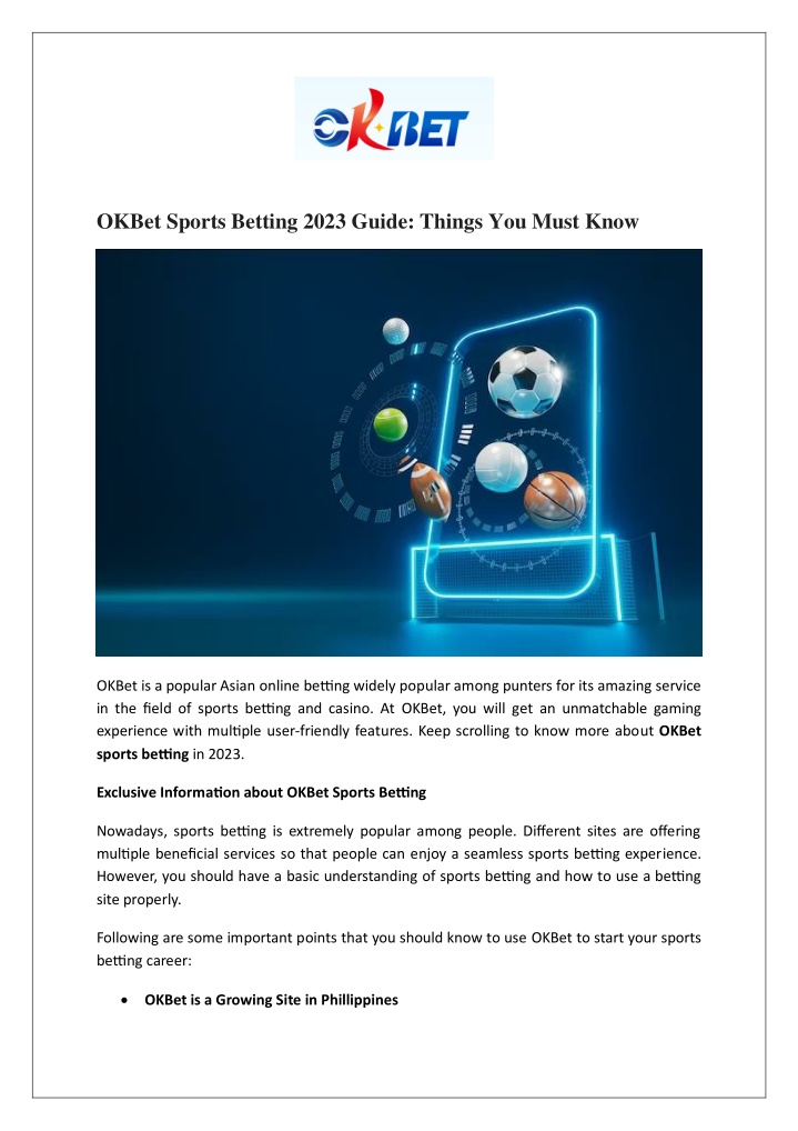 okbet sports betting 2023 guide things you must