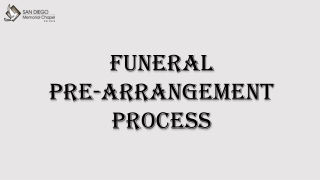 Funeral Pre Arrangement Process