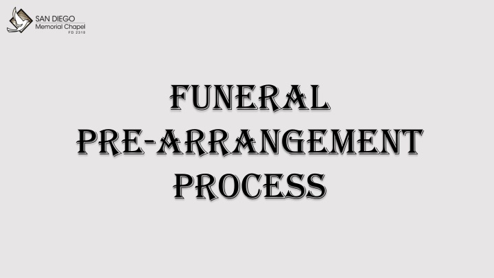 funeral pre arrangement process