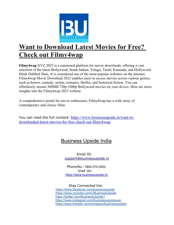 want to download latest movies for free check