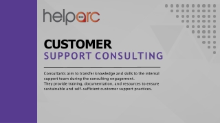 Elevate Your Customer Support with Expert Consulting Services