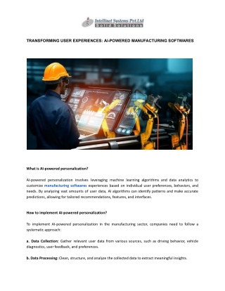 transforming user experiences ai powered