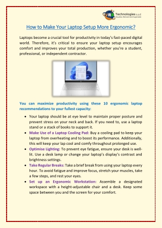 how how to to make your laptop setup more