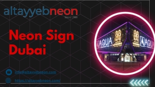 Neon Sign Dubai