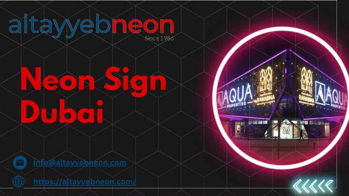 neon sign dubai