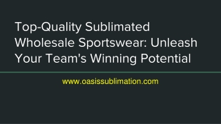 Unlock Fashion Potential With Sublimation Clothing Wholesale