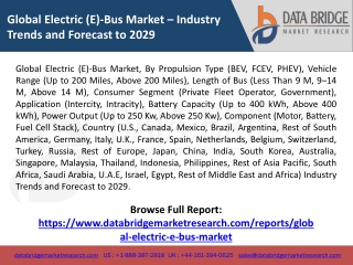 global electric e bus market industry trends