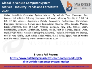 global in vehicle computer system market industry