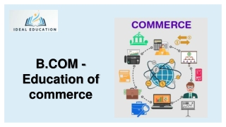 B.COM Education of commerce