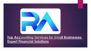 Top Accounting Services for Small Businesses Expert Financial Solutions