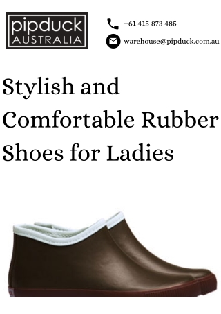Stylish and Comfortable Rubber Shoes for Ladies