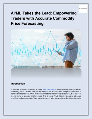 ai ml takes the lead empowering traders with