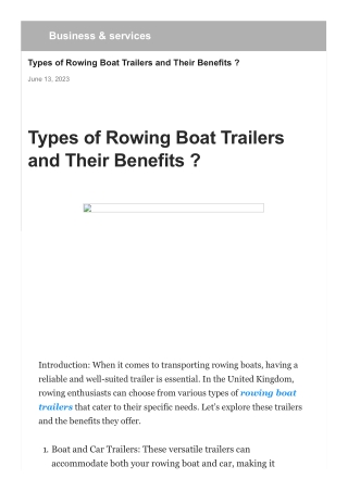 types-of-rowing-boat-trailers-and-their