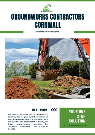 Groundworks Contractors Cornwall