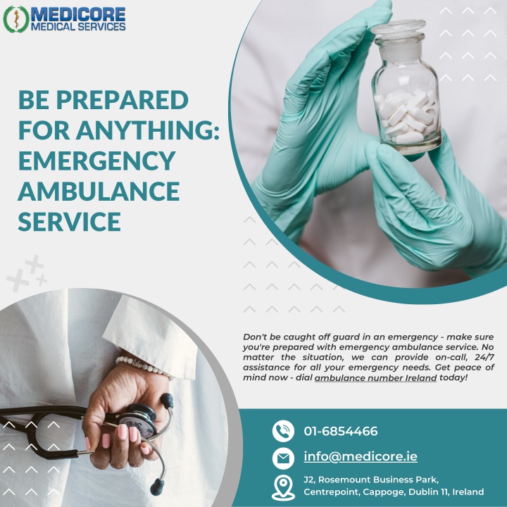 be prepared for anything emergency ambulance