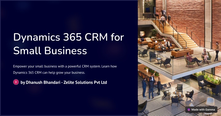 dynamics 365 crm for small business