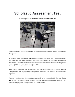 scholastic assessment test