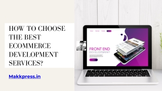 How to Choose the Best Ecommerce Development Services