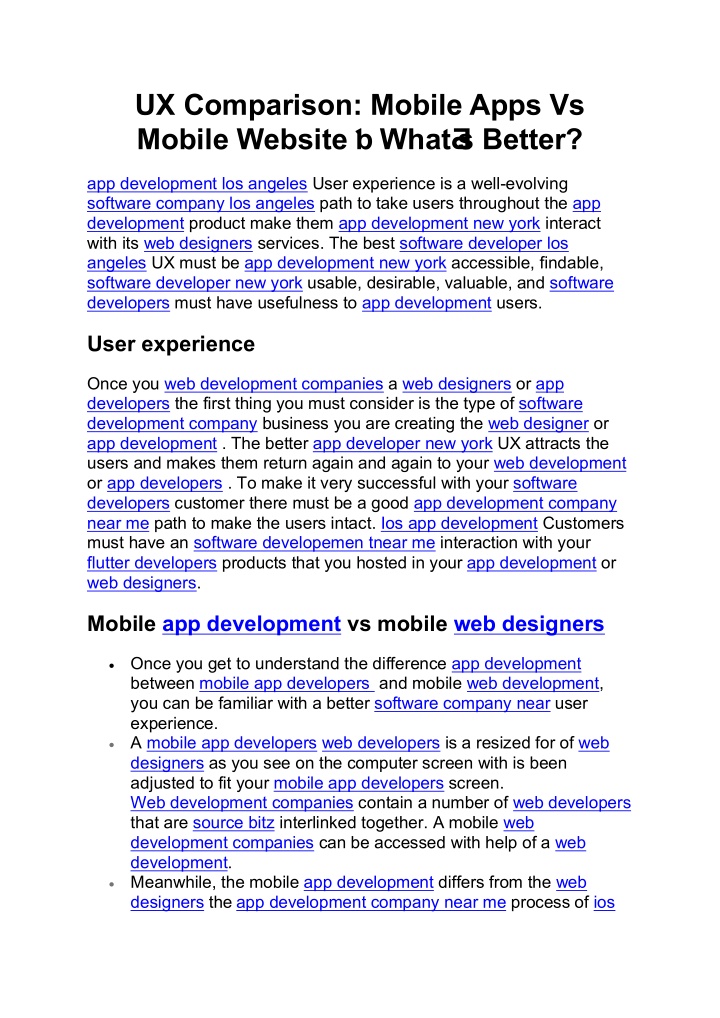 ux comparison mobile apps vs mobile website what