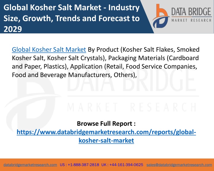 global kosher salt market industry size growth