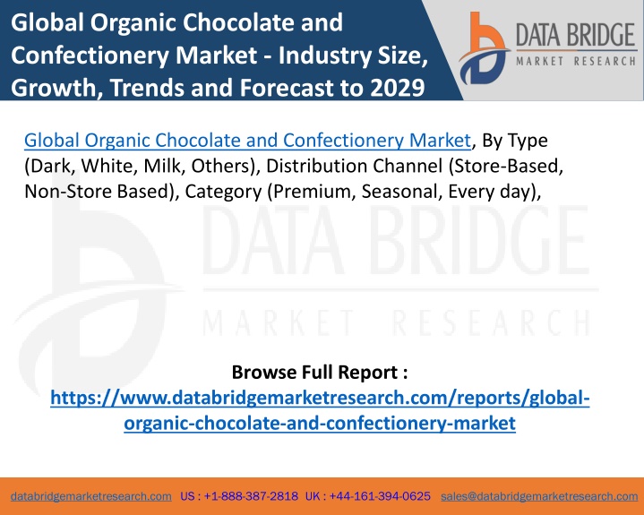 global organic chocolate and confectionery market
