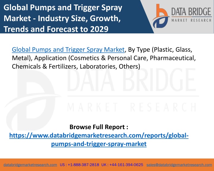 global pumps and trigger spray market industry