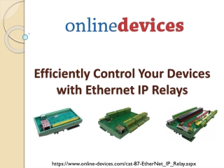 Efficiently Control Your Devices with Ethernet IP Relays