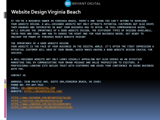 Website Design Virginia Beach