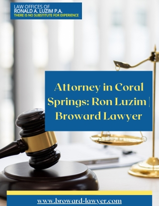 Divorce And Family Law Attorney in Coral Springs