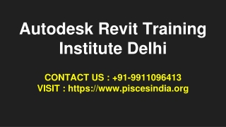 Autodesk Revit Training Institute Delhi