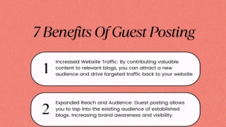 7 Benefits of Guest Posting - Guest Post Provider