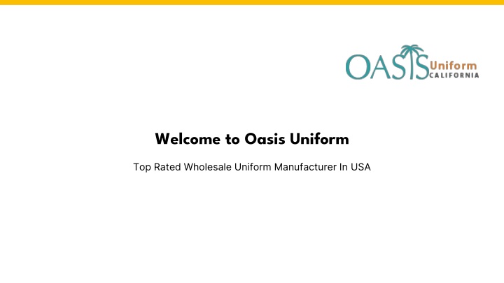 welcome to oasis uniform
