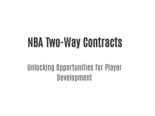 nba two way contracts