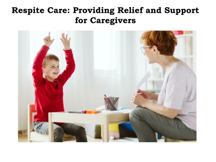 respite care providing relief and support for caregivers