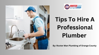 Tips To Hire A Professional Plumber