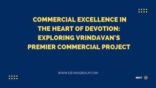 commercial excellence in the heart of devotion