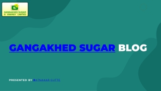 Ratnakar Gutte - Gangakhed Sugar News