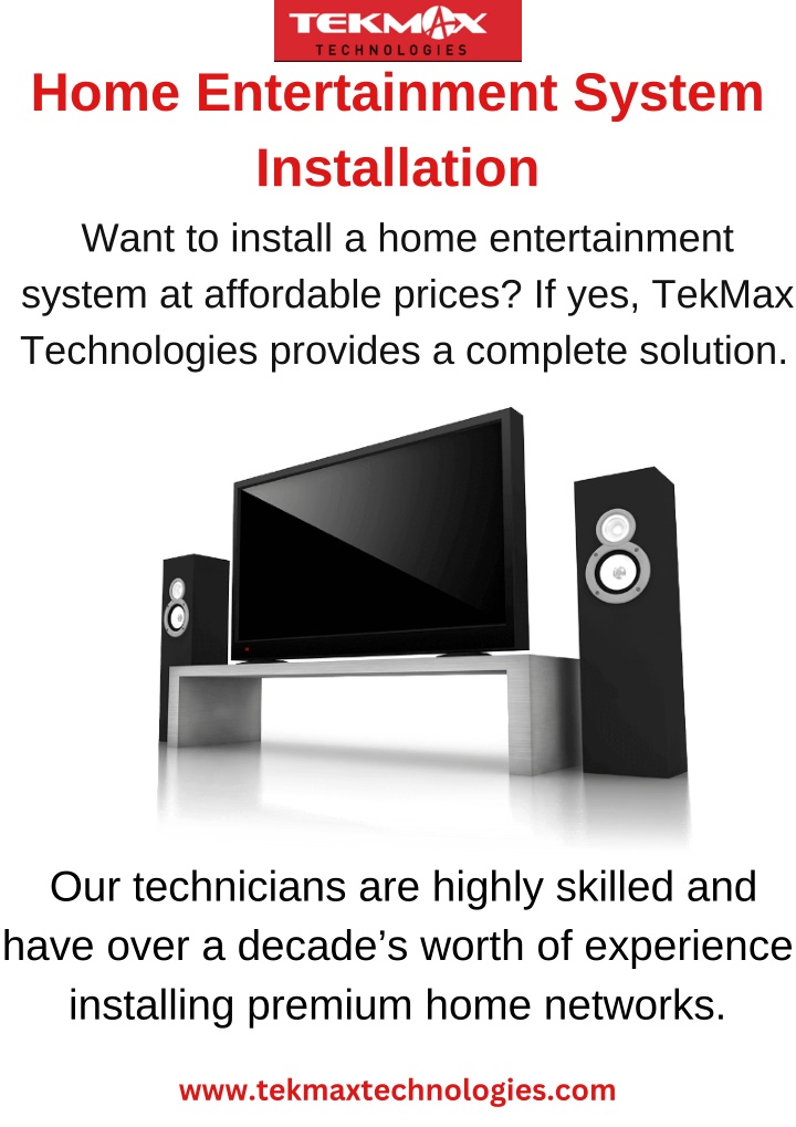 home entertainment system installation want