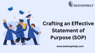 crafting an effective statement of purpose sop