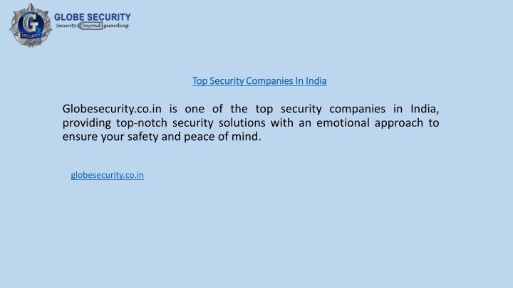 top security companies in india