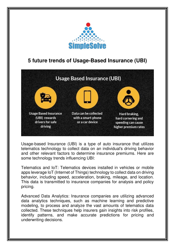5 future trends of usage based insurance ubi