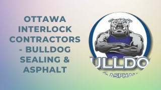 Ottawa Interlock Contractors - Bulldog Sealing & Asphalt