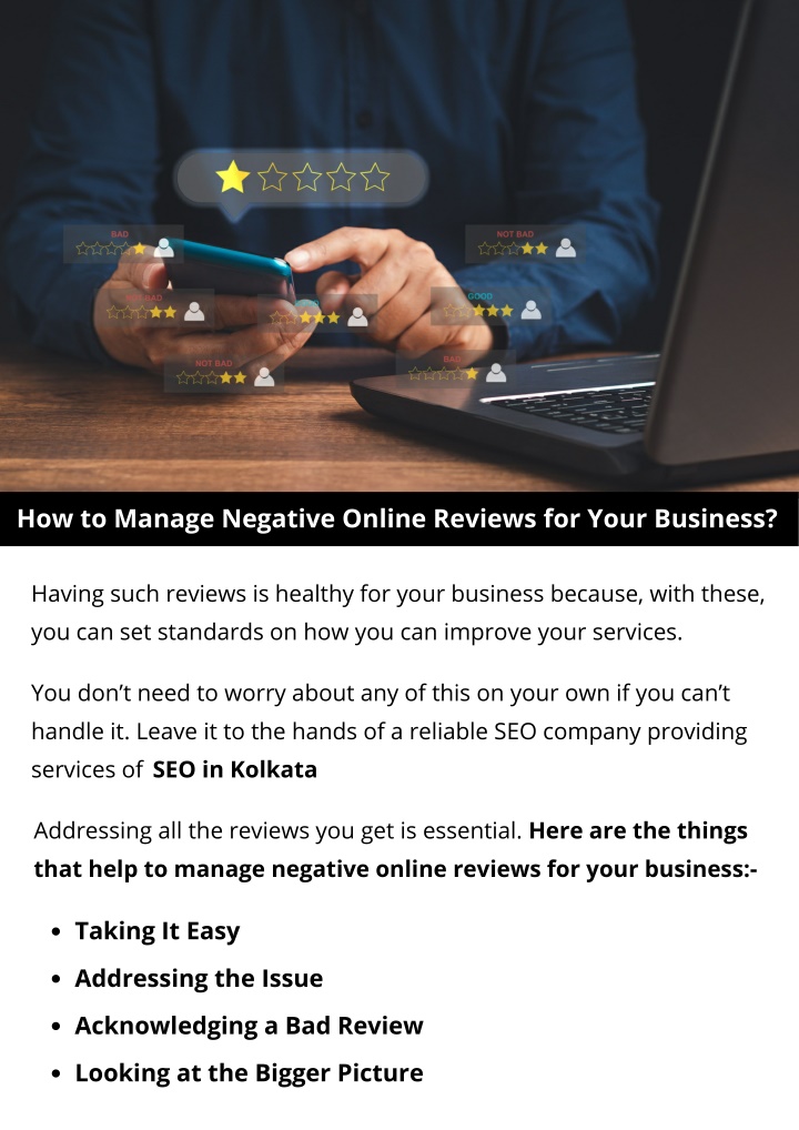 how to manage negative online reviews for your