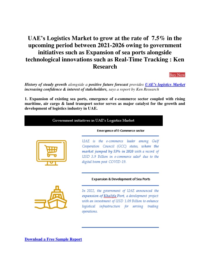 uae s logistics market to grow at the rate