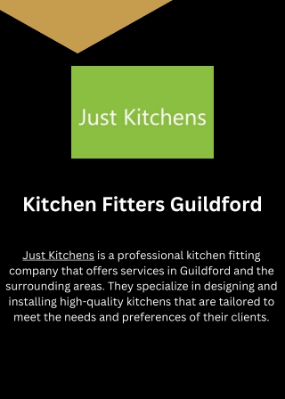 Just Kitchens - Kitchen Fitters Guildford