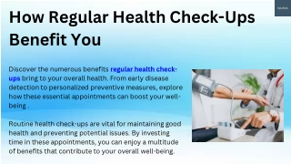 How Regular Health Check-Ups Benefit You