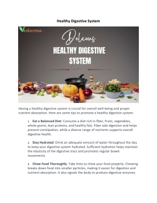 Healthy Digestive System