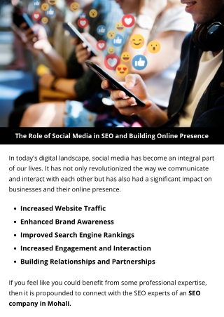 the role of social media in seo and building